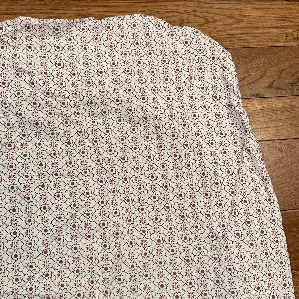 Pottery Barn Kids Brooklyn Fitted Crib Sheet - Purple Floral
